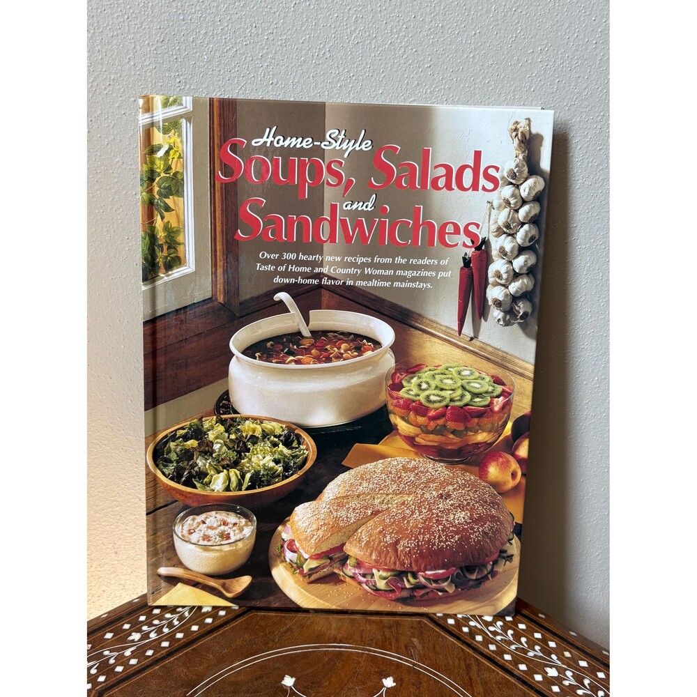 Vintage Cookbook: Home-Style Soups, Salads and Sandwiches 1996 Hardcover